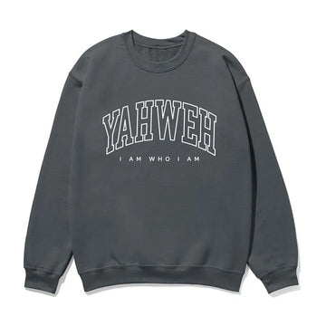 Charcoal Yahweh I Am Who I Am Unisex Sweatshirt