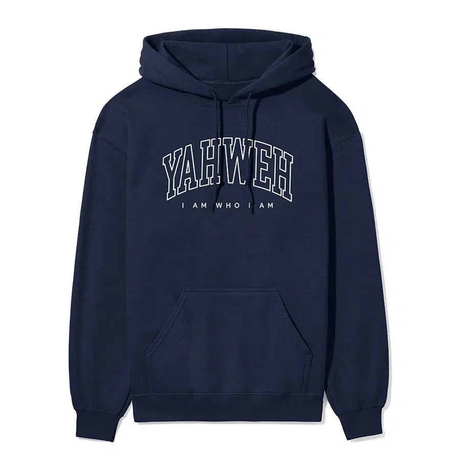 Yahweh I Am Who I Am Unisex Hoodie in navy color