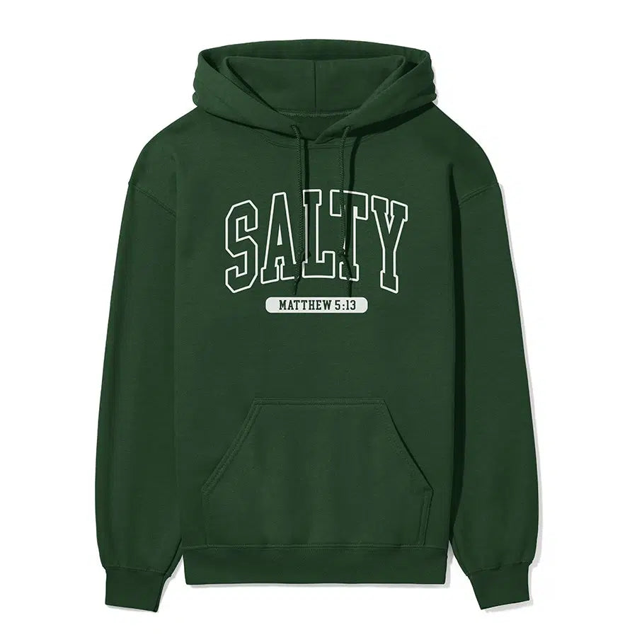 Salty Unisex Hoodie in forest color