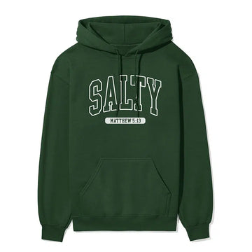 Salty Unisex Hoodie in forest color