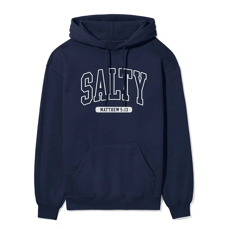 Salty Unisex Hoodie in navy color