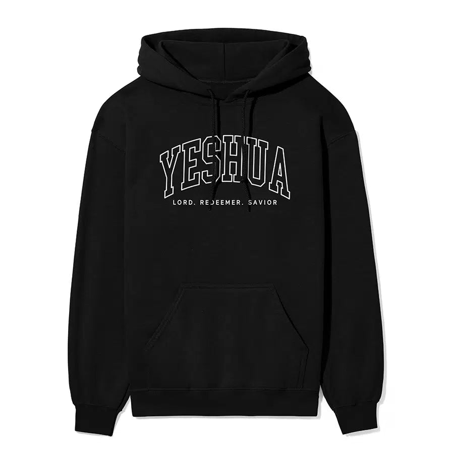 Yeshua Lord Redeemer Savior Unisex Hoodie in black color