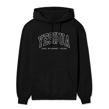 Yeshua Lord Redeemer Savior Unisex Hoodie in black color