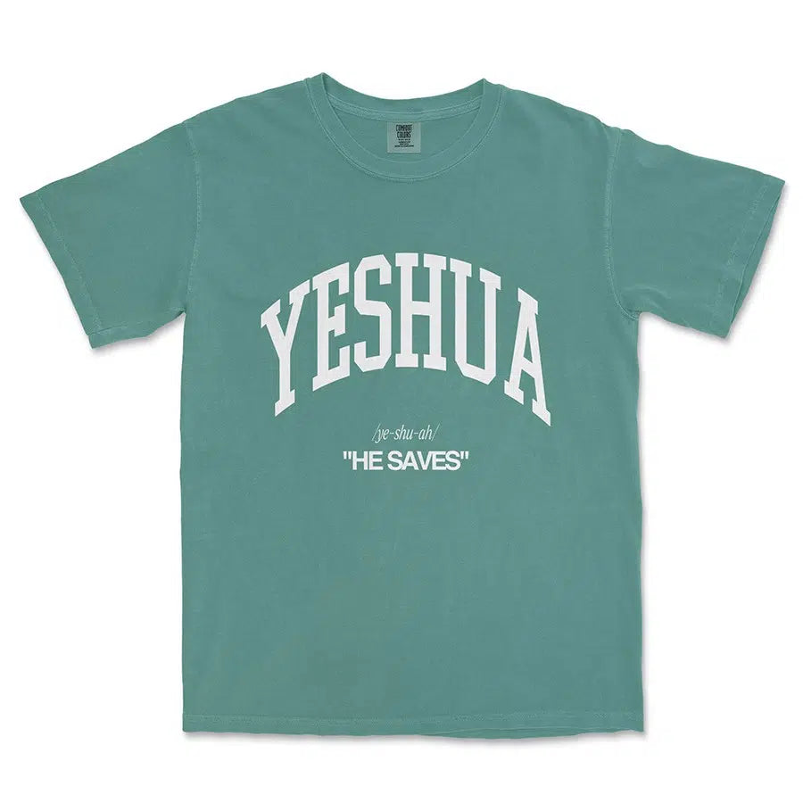 Blue Spruce Yeshua He Saves Unisex Tee
