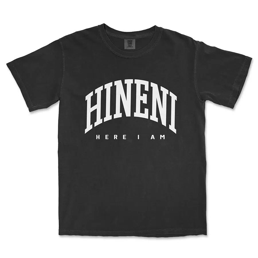 Black Hineni Here I Am Unisex Tee