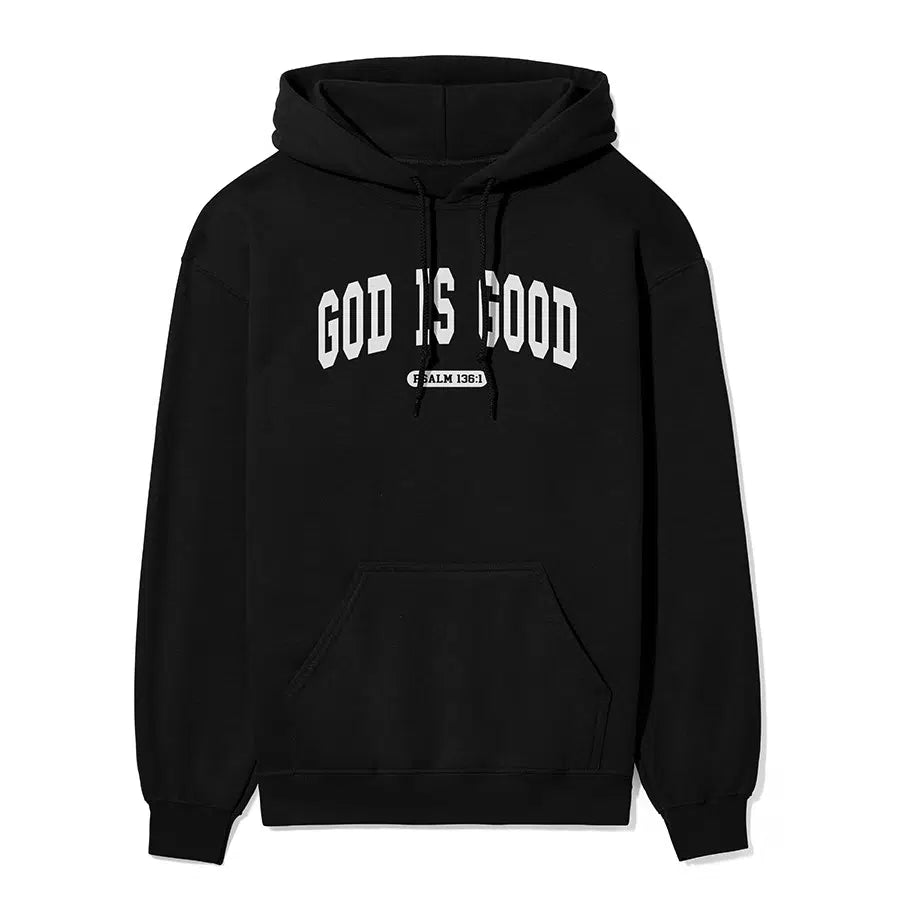 God is Good Unisex Hoodie in black color