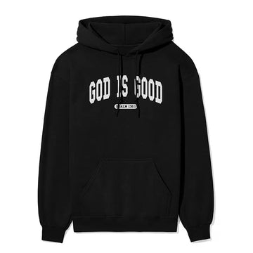 God is Good Unisex Hoodie in black color