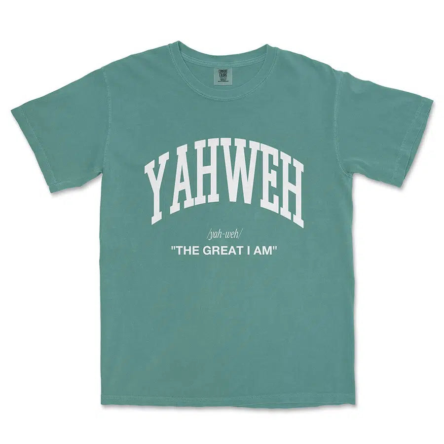Blue Spruce Yahweh The Great I Am Unisex Tee