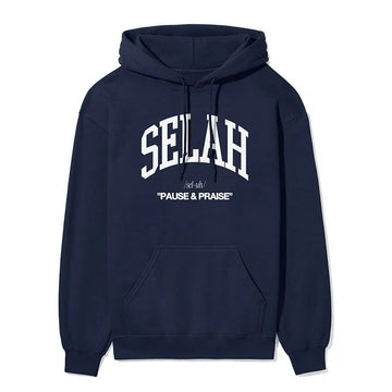 Selah Unisex Hoodie in navy color
