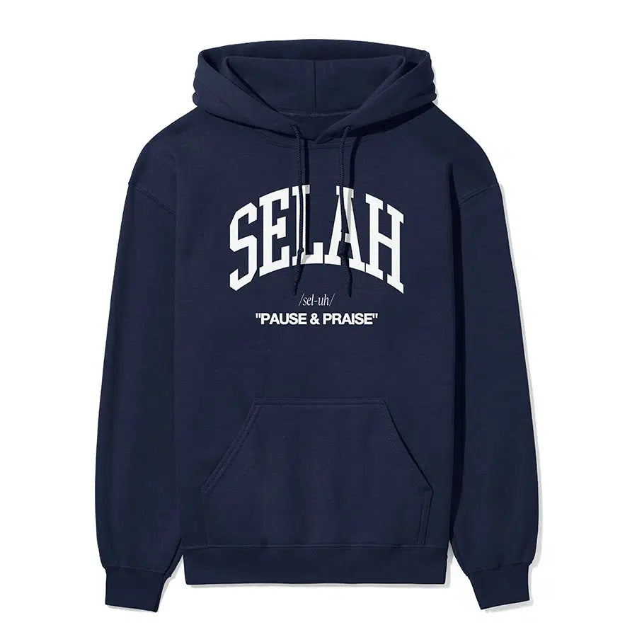 Selah Unisex Hoodie in navy color