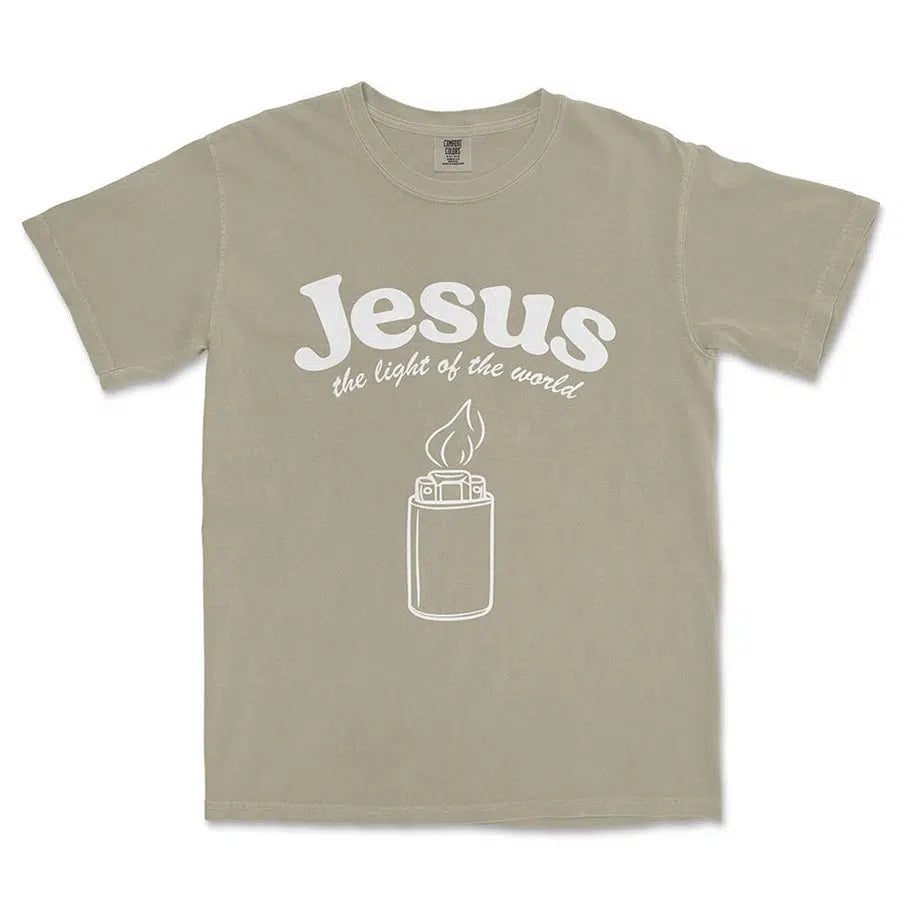 Jesus the light of the world unisex tee in Violet color