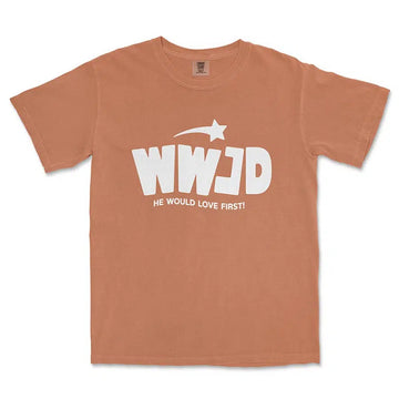 WWJD He would love first Unisex Tee in Yam color