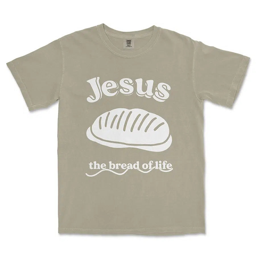 Jesus the bread of life in sandstone color