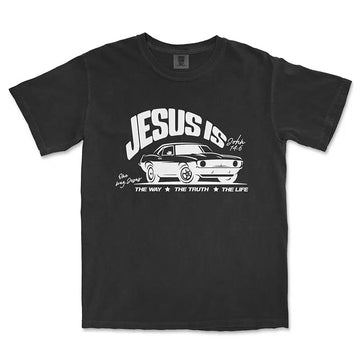 Jesus The Way The Truth The Life Unisex Tee in black color