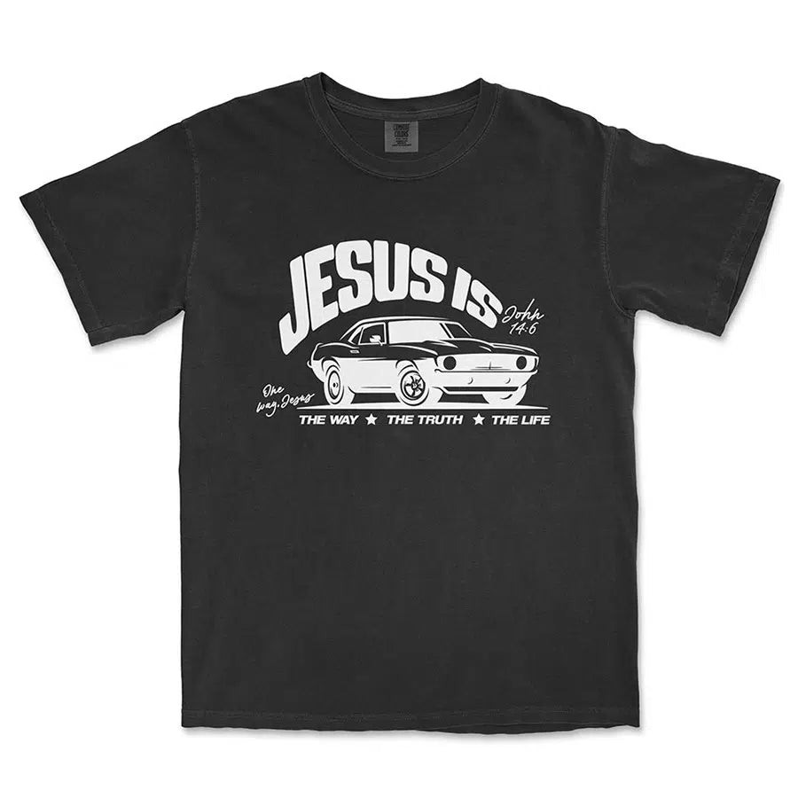 Jesus The Way The Truth The Life Unisex Tee in black color
