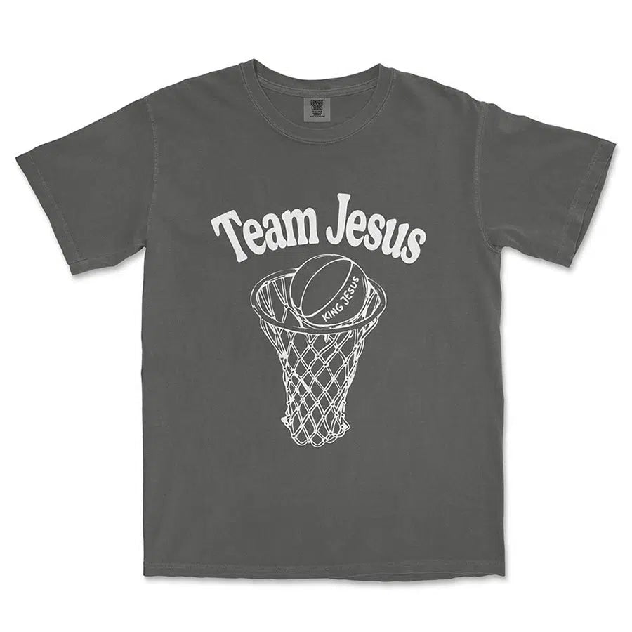 Team Jesus Unisex Tee in pepper color