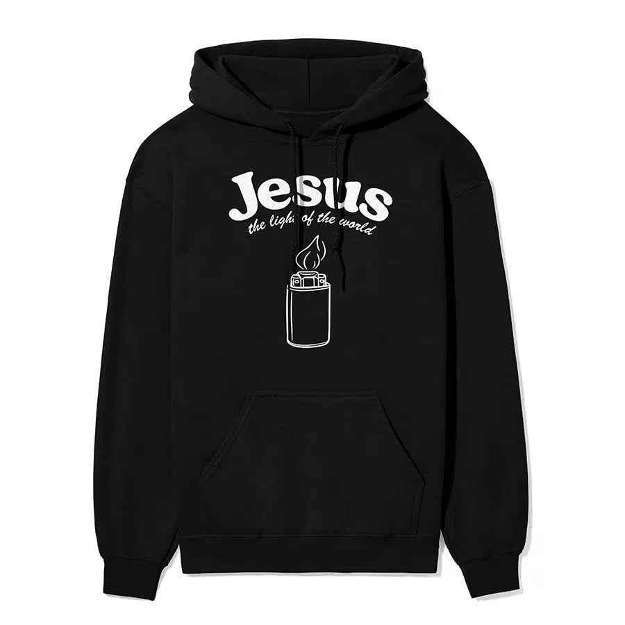 Jesus The Light Of The World Unisex Hoodie in black color