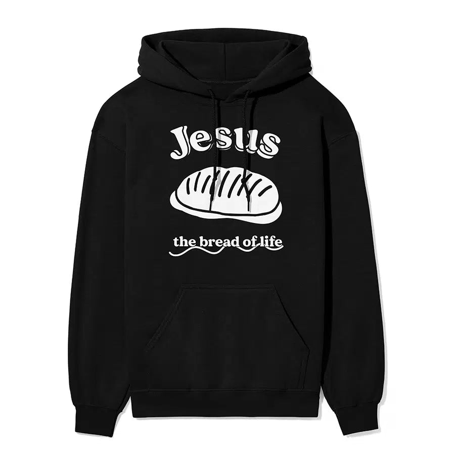 Jesus The Bread of Life Unisex Hoodie in maroon color
