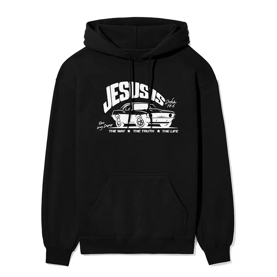 Jesus The Way The Truth The Life Unisex Hoodie in black color