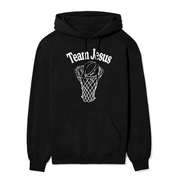 Team Jesus Unisex Hoodie in black color
