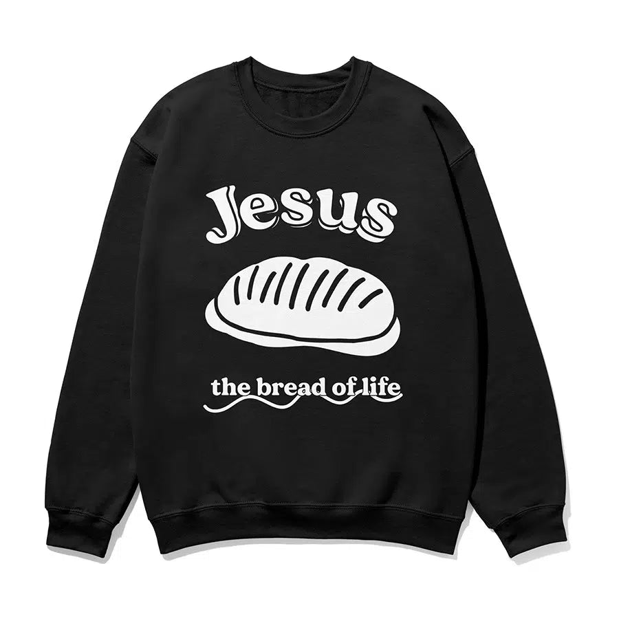 Jesus The Bread of Life Unisex Sweatshirt in black color