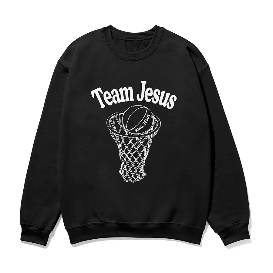 Team Jesus Unisex Sweatshirt in black color