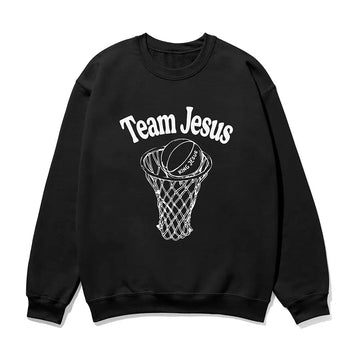Team Jesus Unisex Sweatshirt in black color
