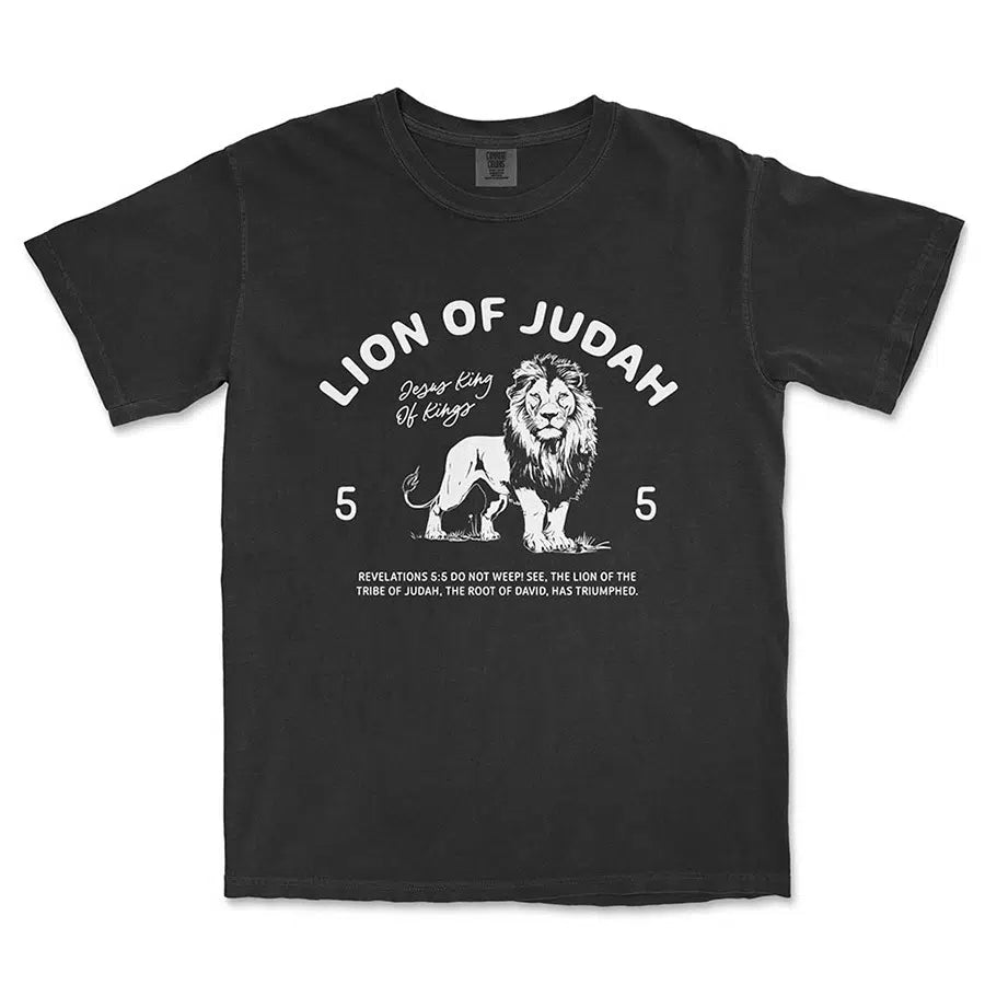 Lion of Judah Unisex Tee in black color