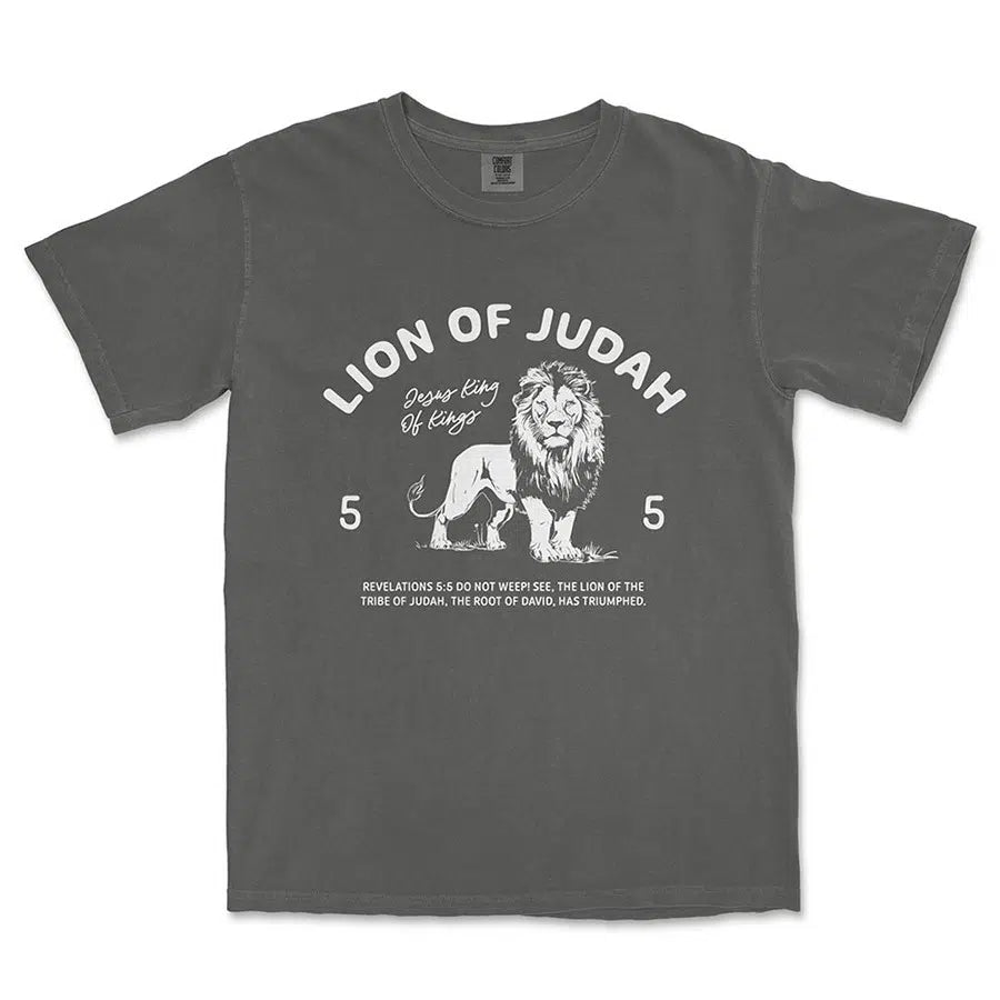 Lion of Judah Unisex Tee in pepper color
