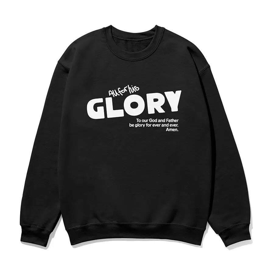 All For His Glory Unisex Sweatshirt in black color