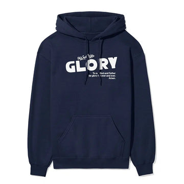 All For His Glory Unisex Hoodie in navy color
