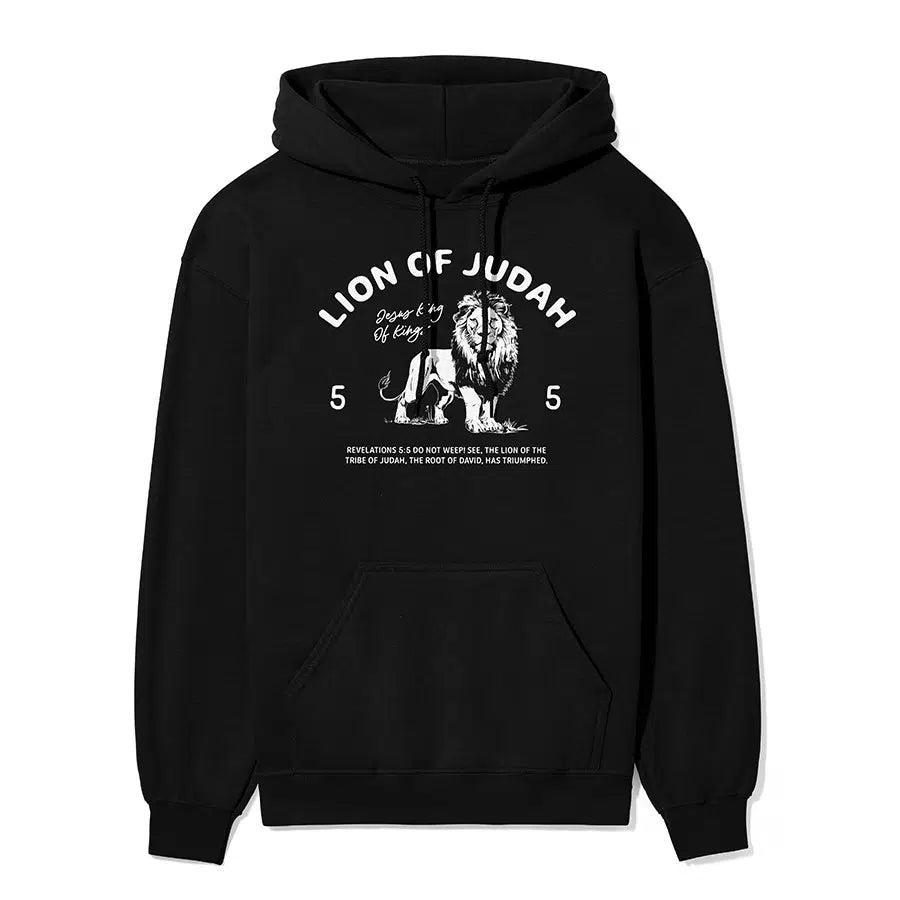 Lion of Judah Unisex Hoodie in black color