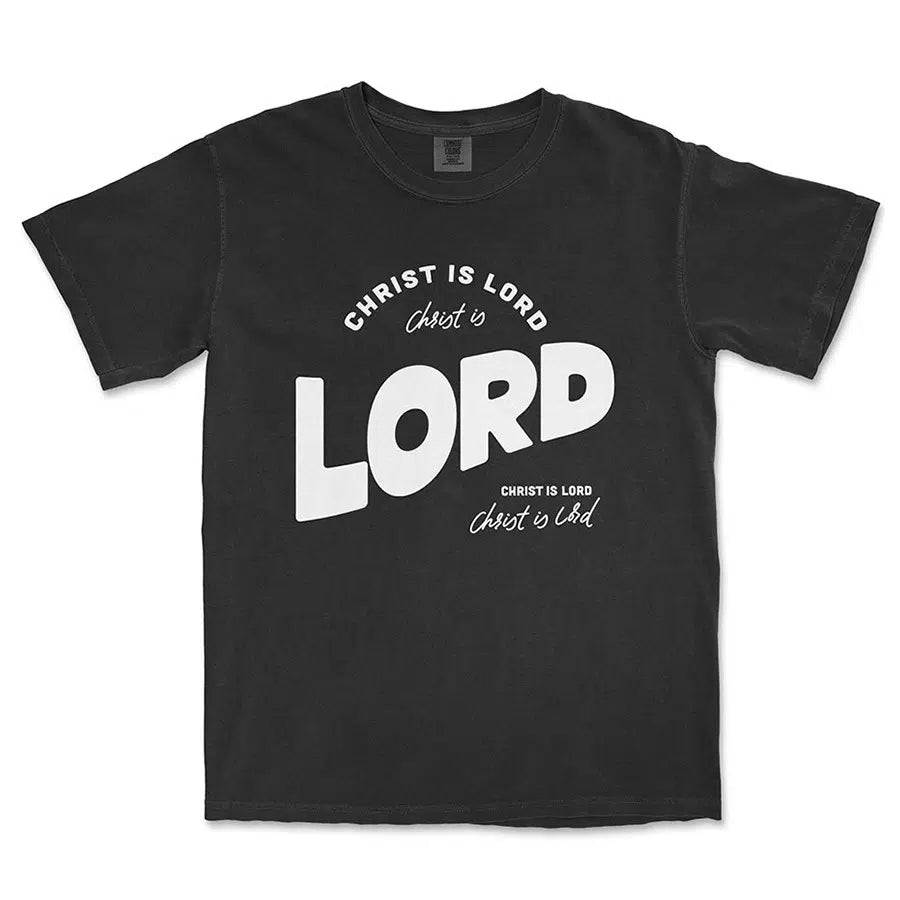 Christ is Lord Unisex Tee in black color