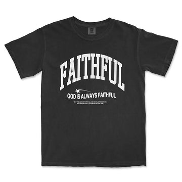 God is Always Faithful Unisex Christian Tee in black color