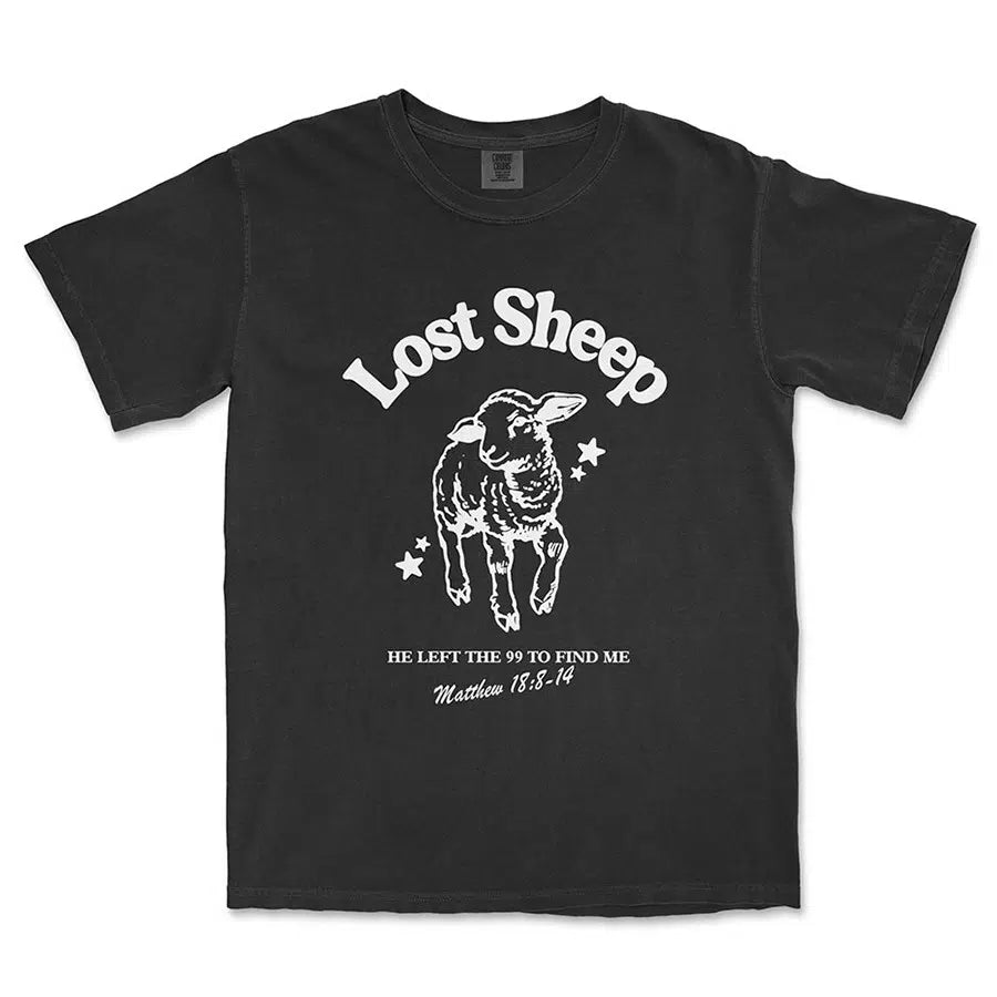 Lost Sheep Unisex Tee in black color