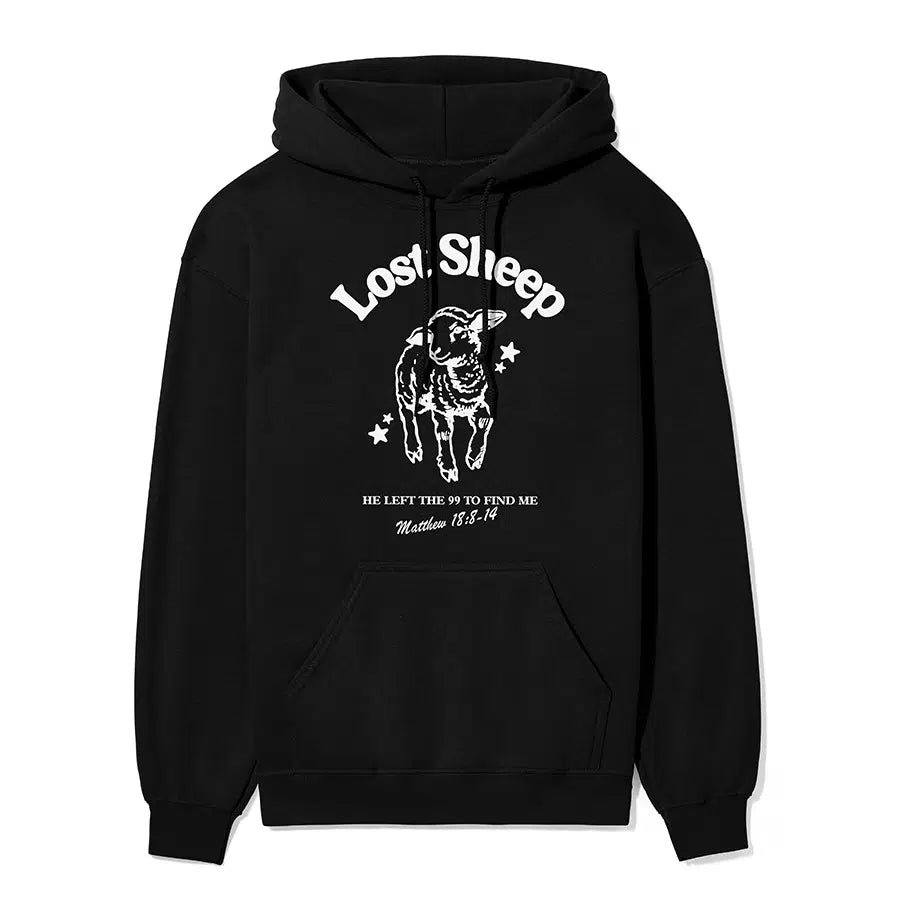 Lost Sheep Unisex Hoodie in black color