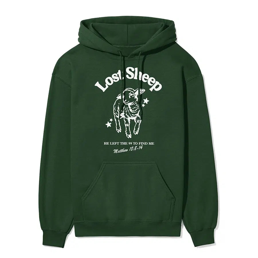 Lost Sheep Unisex Hoodie in forest color