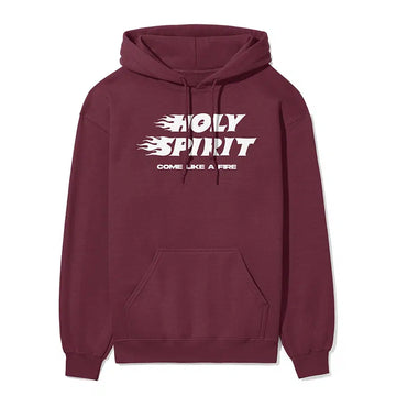 Holy Spirit Unisex Hoodie in maroon color
