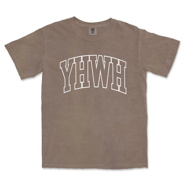 YHWH Unisex Christian Tee in Espresso color