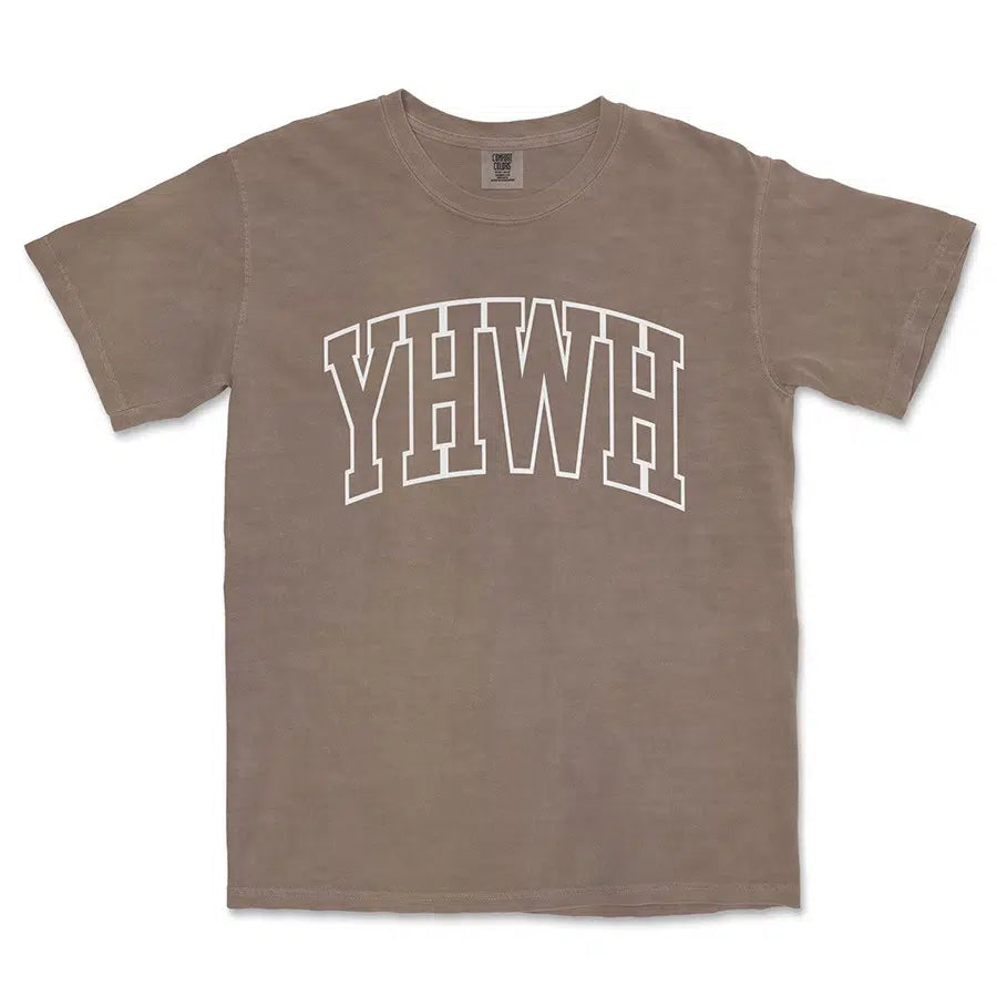 YHWH Unisex Christian Tee in Espresso color
