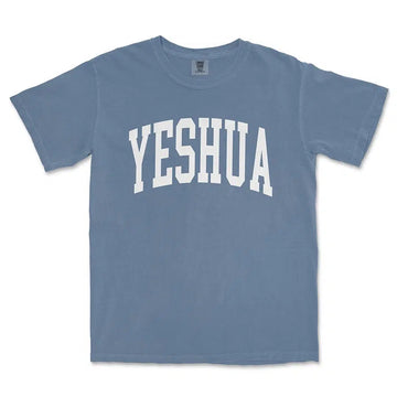 Yeshua Unisex Christian Tee in blue jean color