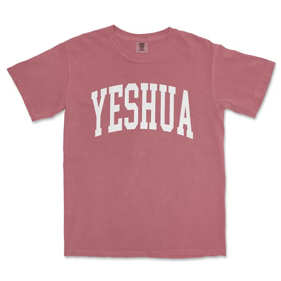 Yeshua Unisex Christian Tee in crimson color
