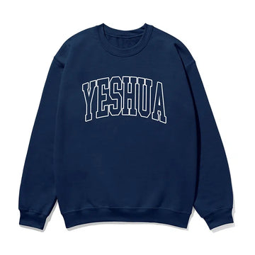 Yeshua Unisex Sweatshirt in navy color