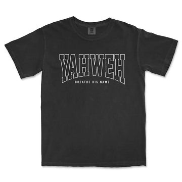 Yahweh Breathe His Name Unisex tee in black color