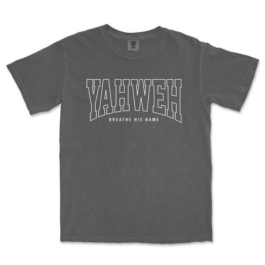 Yahweh Breathe His Name Unisex tee in black color