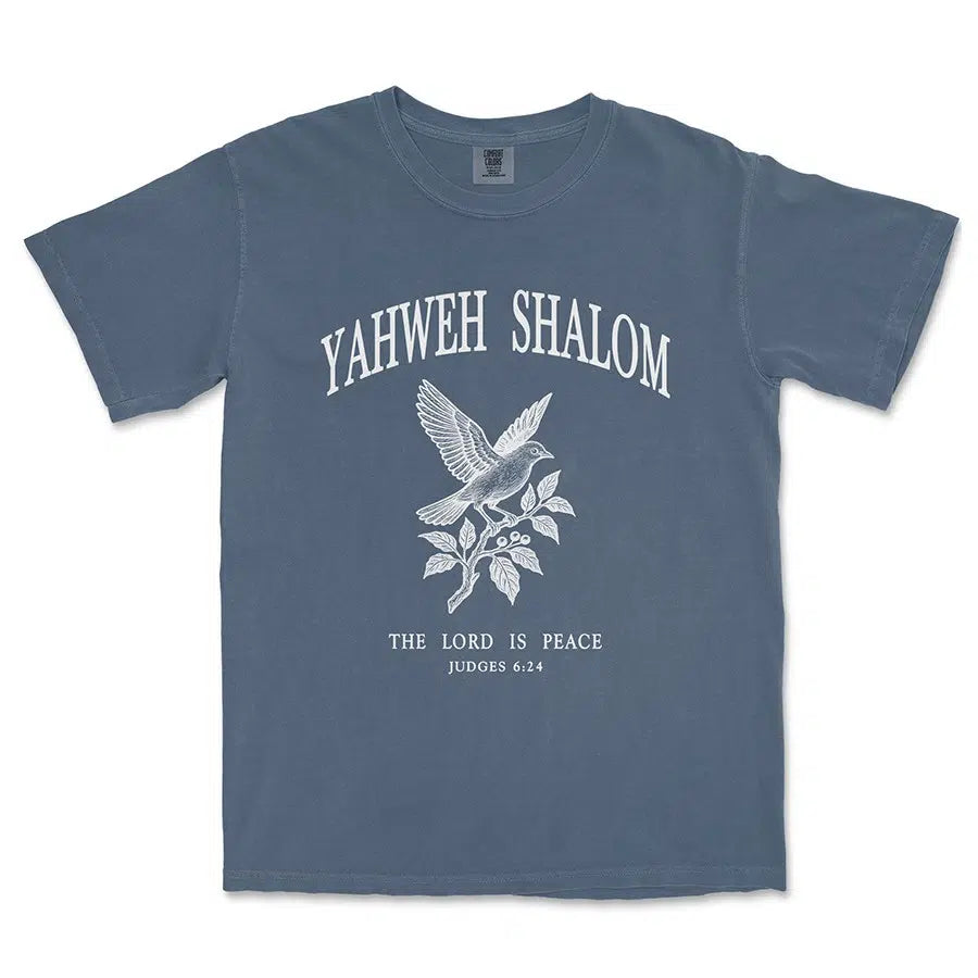 Yahweh Shalom Tee in black color