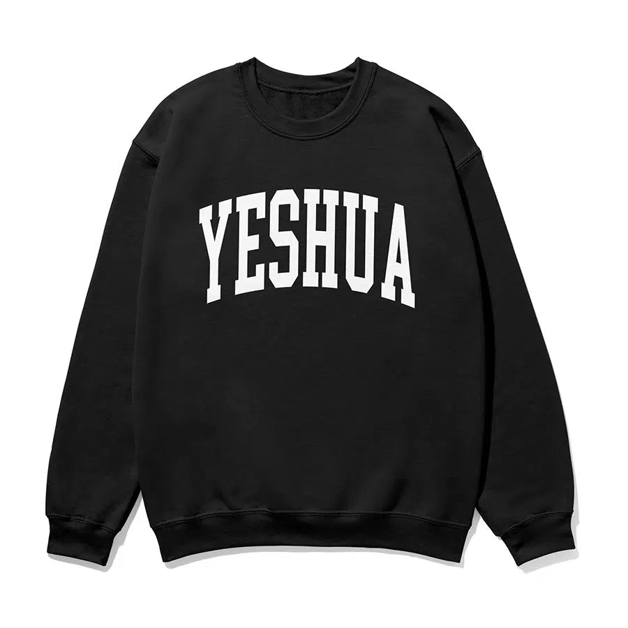 Yeshua Unisex Christian Sweatshirt in black color
