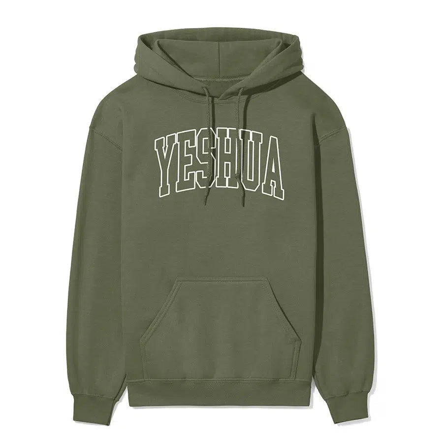 Yeshua Unisex Hoodie in Military Green color