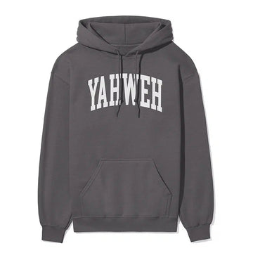 Yahweh Unisex Christian Hoodie in charcoal color