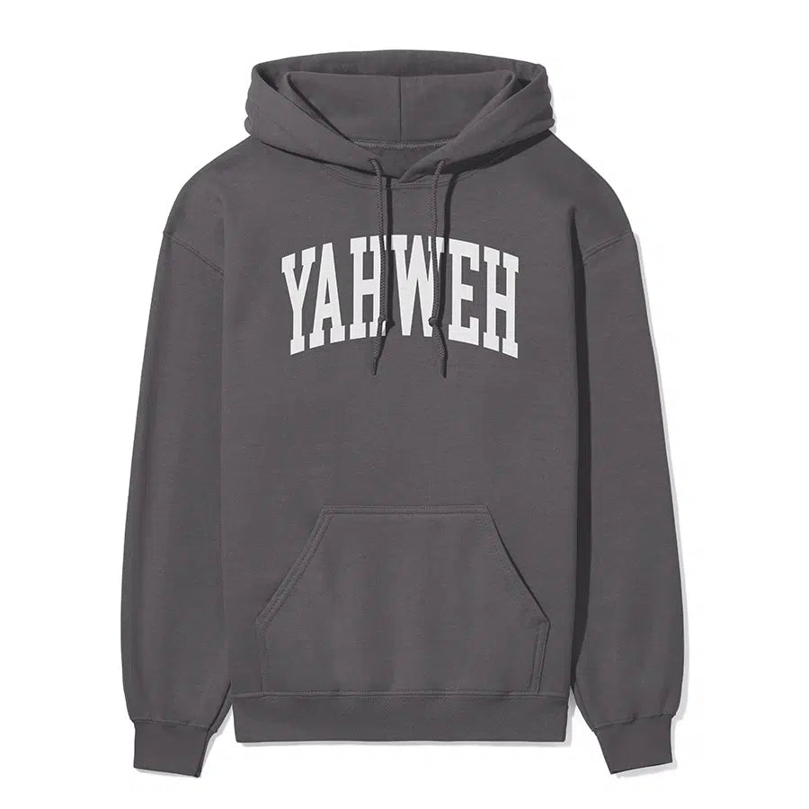 Yahweh Unisex Christian Hoodie in charcoal color